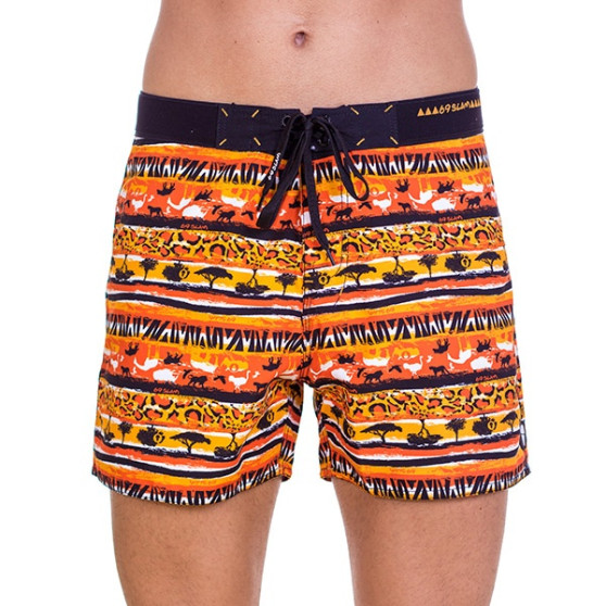 69SLAM Miesten uimahousut Lyhyet Boardshort Classic Savana Oranssi