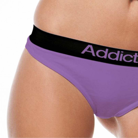 2PACK  naisten stringit valkoinen violetti Addicted