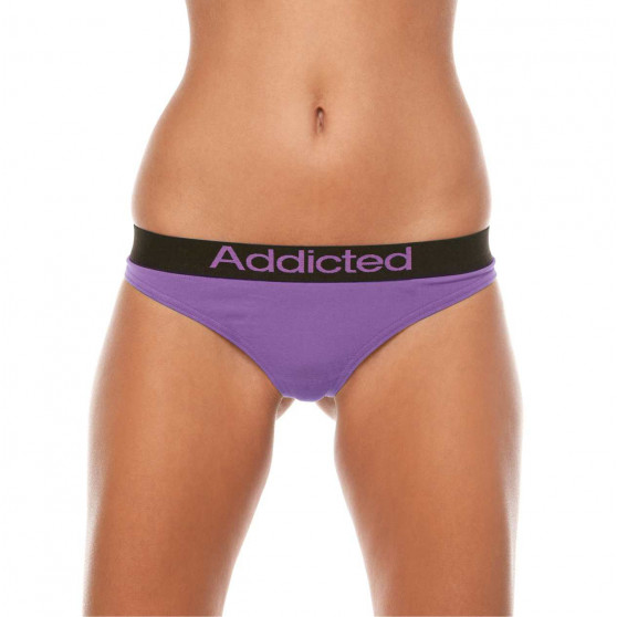 2PACK  naisten stringit valkoinen violetti Addicted