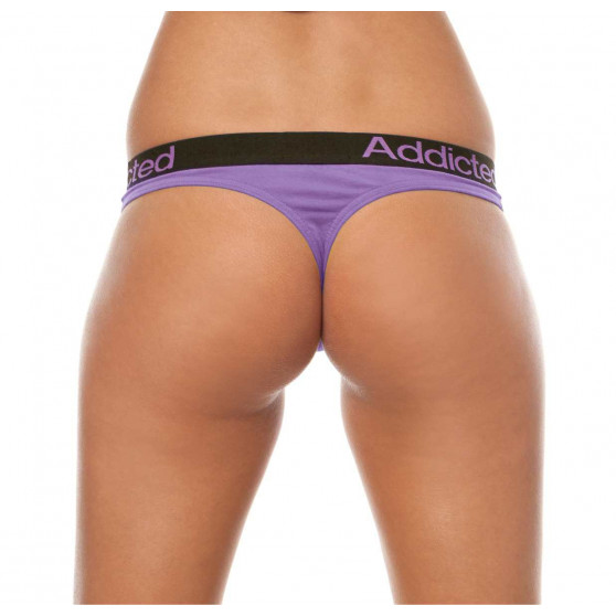 2PACK  naisten stringit valkoinen violetti Addicted