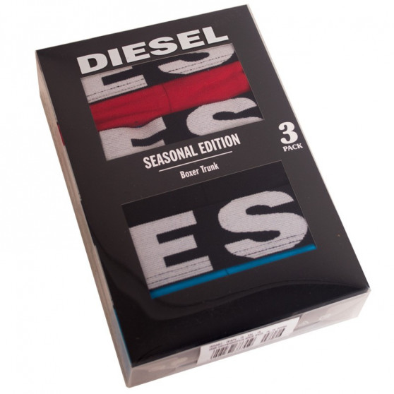 3PACK Diesel miesten bokserit moniväriset shortsit moniväriset (00SAB2-0PAPV-01)