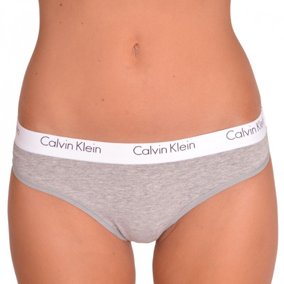 2PACK Calvin Klein naisten stringit harmaa (QD3583E-020)