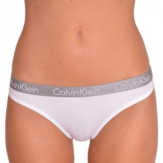 2PACK Calvin Klein naisten stringit valkoinen (QD3583E-100)