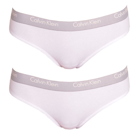 2PACK Calvin Klein naisten stringit valkoinen (QD3583E-100)