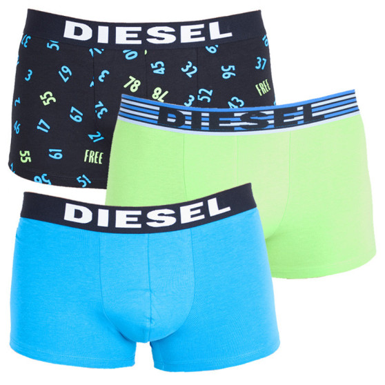 3PACK Diesel miesten bokserit moniväriset shortsit moniväriset (00SAB2-0JARC-01)