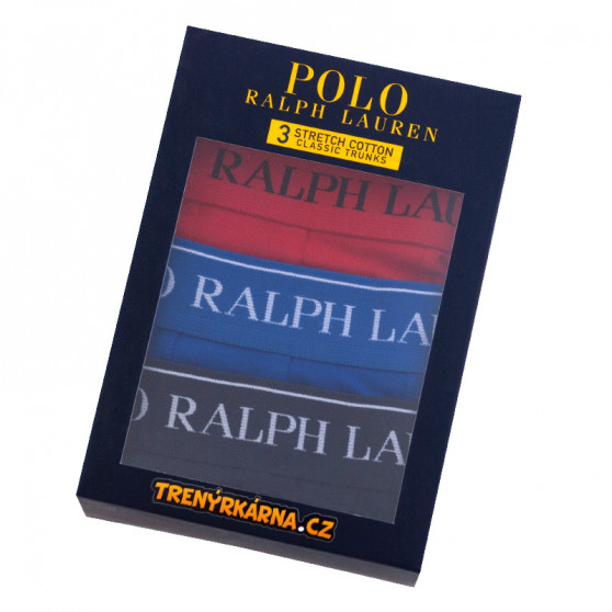 3PACK Ralph Lauren miesten bokserit moniväriset shortsit moniväriset (714662050001)