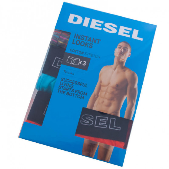 3PACK Diesel miesten bokserit moniväriset shortsit moniväriset (00SAB2-0CATE-E4027)