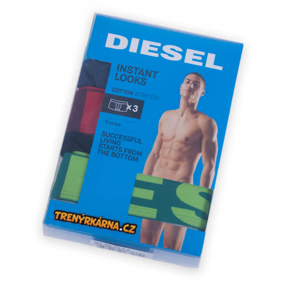 3PACK Diesel miesten bokserit moniväriset shortsit moniväriset (00SAB2-0GAPG-12)