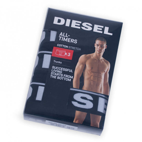 3PACK Diesel miesten bokserit mustat (00ST3V-0JKKB-E4101)