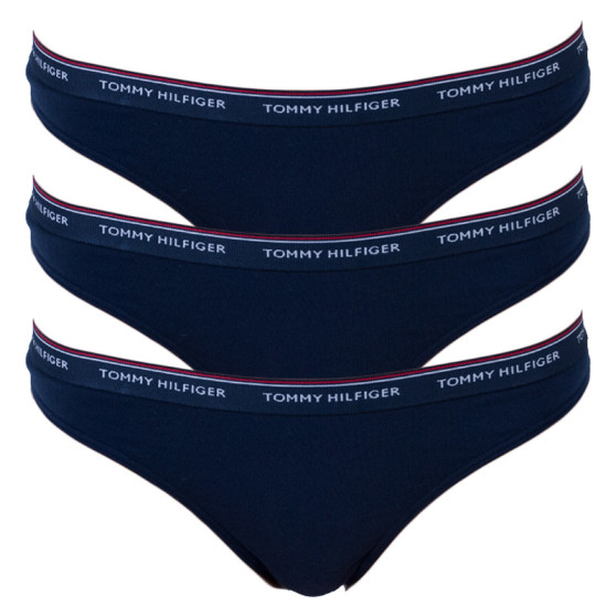 3PACK Tommy Hilfiger naisten stringit tummansiniset (UW0UW00048 416)