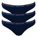 3PACK Tommy Hilfiger naisten stringit tummansiniset (UW0UW00048 416)