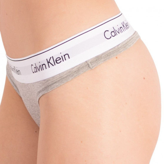 Calvin Klein Naisten stringit ylimitoitettu harmaa (QF5117E-020)