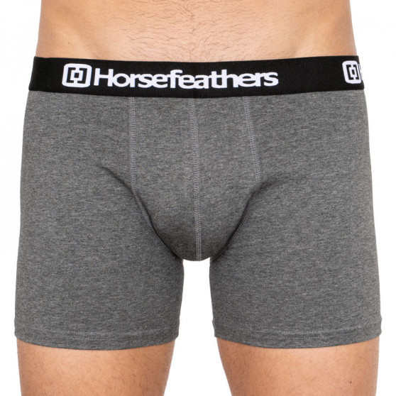 3PACK Horsefeathers Miesten bokserit Dynasty heather antrasiitti (AM067B)