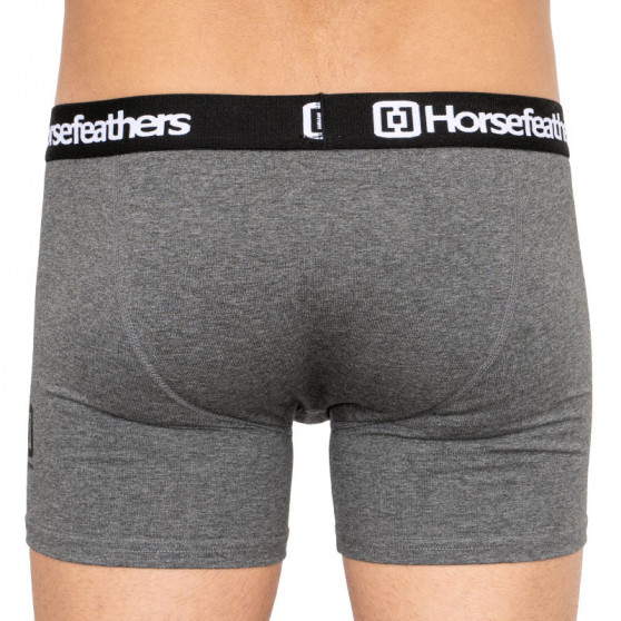 3PACK Horsefeathers Miesten bokserit Dynasty heather antrasiitti (AM067B)