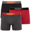 3PACK Puma miesten bokserit moniväriset shortsit moniväriset (681030001 899)