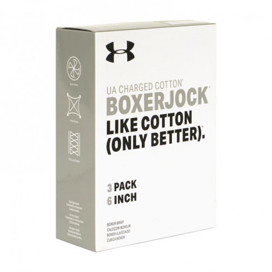 3PACK Under Armour miesten bokserit valkoiset (1327426 100)