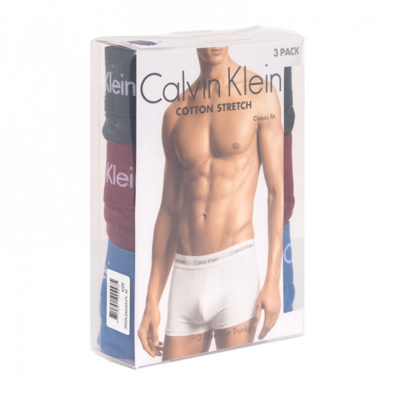 3PACK Calvin Klein miesten bokserit moniväriset shortsit moniväriset (U2664G-LFV)