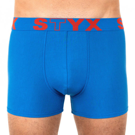 3PACK Styx miesten bokserit shortsit urheilu elastinen sininen (G9676869)