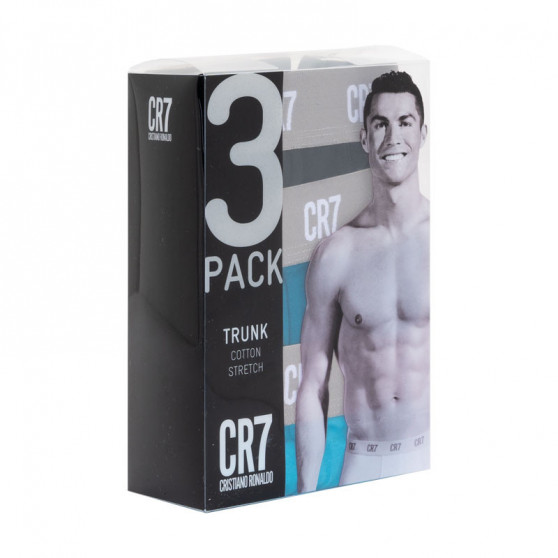 3PACK CR7 miesten bokserit moniväriset shortsit moniväriset (8100-49-2717)