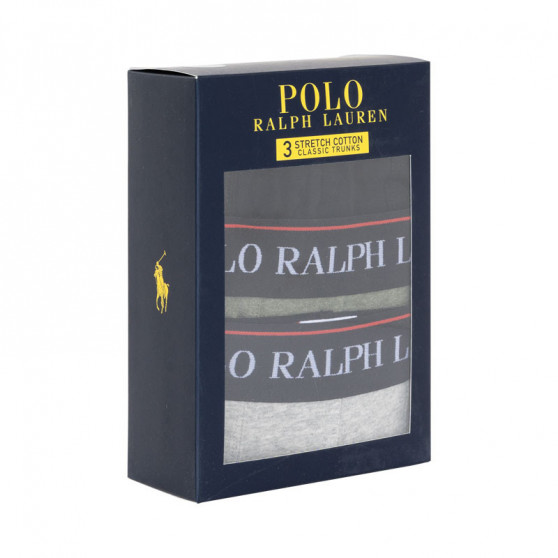 3PACK Ralph Lauren miesten bokserit moniväriset shortsit moniväriset (714662050050)