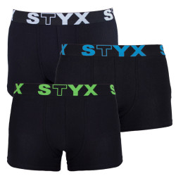 3PACK Styx miesten bokserit shortsit urheilu elastinen ylimitoitettu monivärinen monivärinen (R9606162)