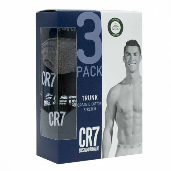 3PACK CR7 miesten bokserit moniväriset shortsit moniväriset (8110-49-2712)