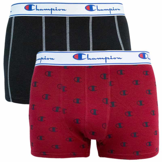 2PACK Champion miesten bokserit moniväriset shortsit moniväriset (Y081W-9MW)