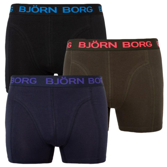 3PACK Bjorn Borg miesten bokserit moniväriset shortsit moniväriset (2031-1031-72731)