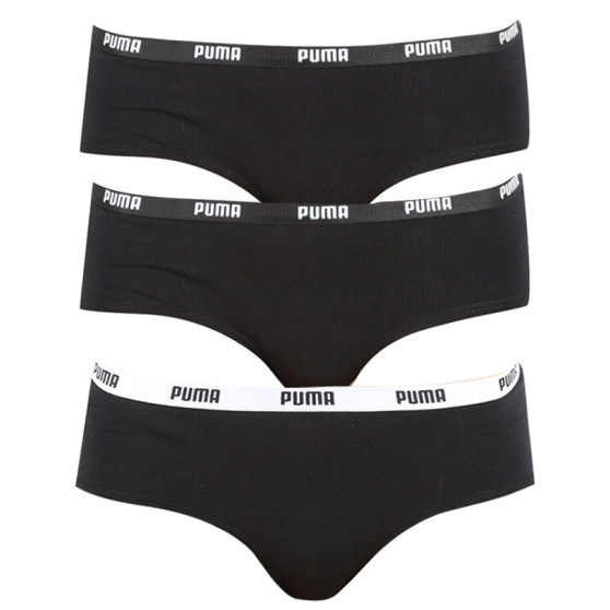 3PACK Puma naisten pikkuhousut musta (503007001 200)