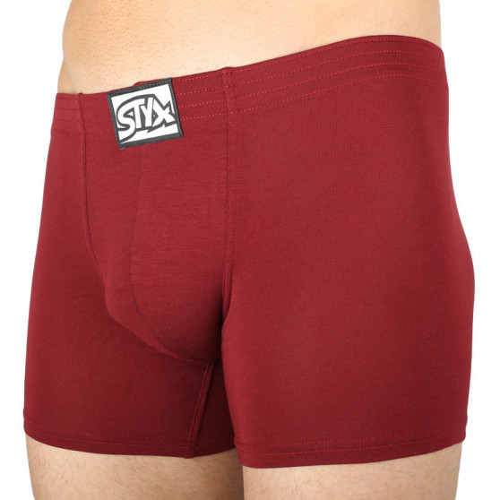 3PACK Styx miesten bokserit shortsit pitkät klassiset joustavat kuminauhat (F10606263)