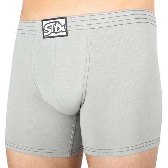 3PACK Styx miesten bokserit shortsit pitkät klassiset joustavat kuminauhat (F10606263)