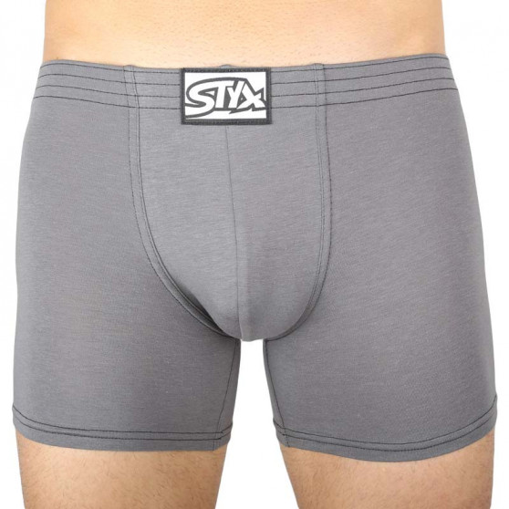 3PACK Styx miesten bokserit shortsit pitkät klassiset joustavat kuminauhat (F10606263)