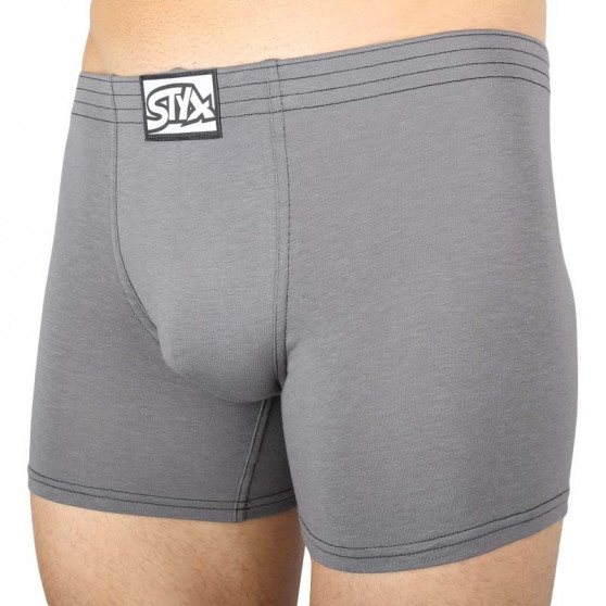 3PACK Styx miesten bokserit shortsit pitkät klassiset joustavat kuminauhat (F10606263)