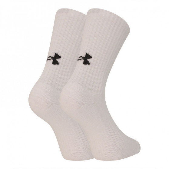 3PACK Under Armour sukat valkoiset (1358345 100)