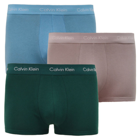 3PACK Calvin Klein miesten bokserit moniväriset shortsit moniväriset (U2664G-M9Y)