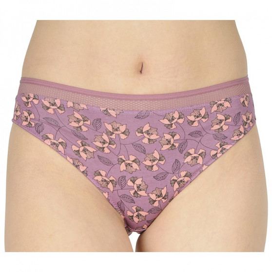 2PACK Lama naisten pikkuhousut violetti (L-1284 BI)