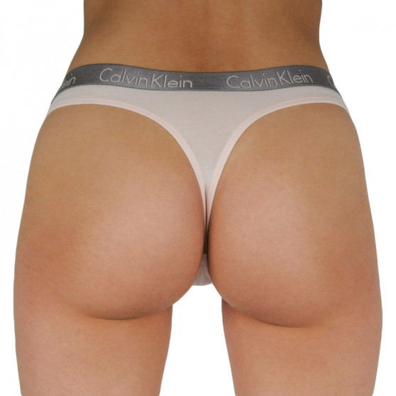 3PACK Calvin Klein naisten stringit moniväriset (QD3560E-T7W)