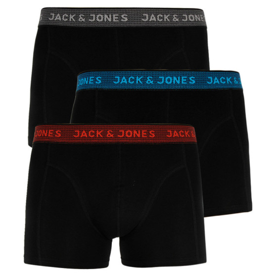 3PACK Jack and Jones miesten bokserit mustat (12127816 - asphalt)