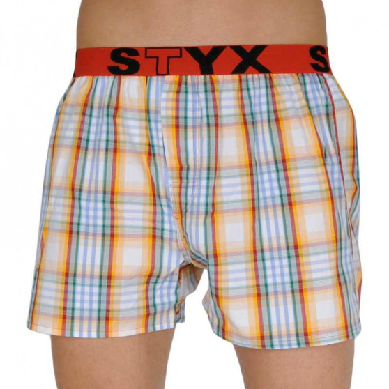 3PACK Styx miesten bokserishortsit urheilu elastinen monivärinen monivärinen (B1051013)