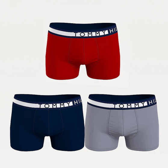 3PACK Tommy Hilfiger miesten bokserit moniväriset shortsit moniväriset (UM0UM02202 0RU)