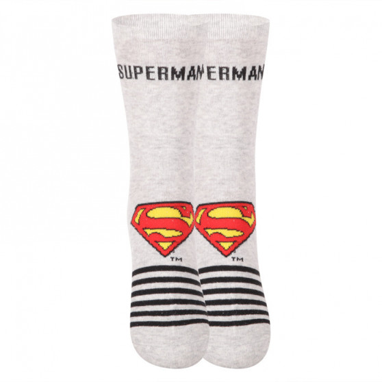 Lasten sukat E plus M Superman harmaa (SUPERMAN-A)