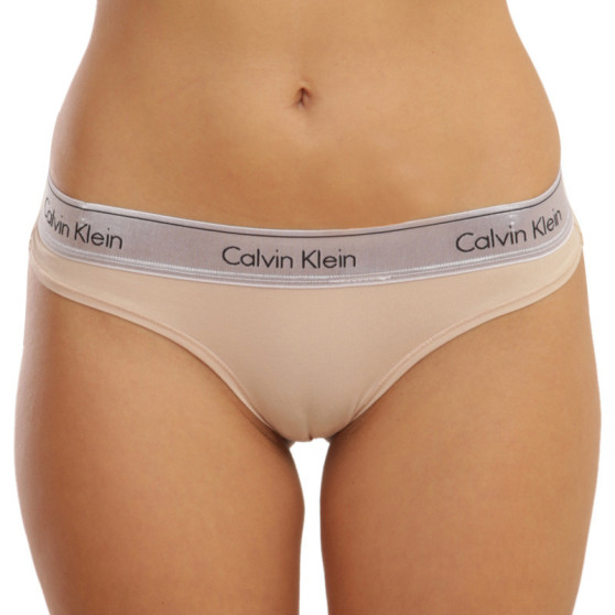 Calvin Klein Naisten stringit beige (QF6136E-VJS)