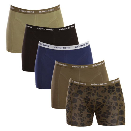 5PACK Bjorn Borg miesten bokserit moniväriset shortsit moniväriset (10000115-MP004)