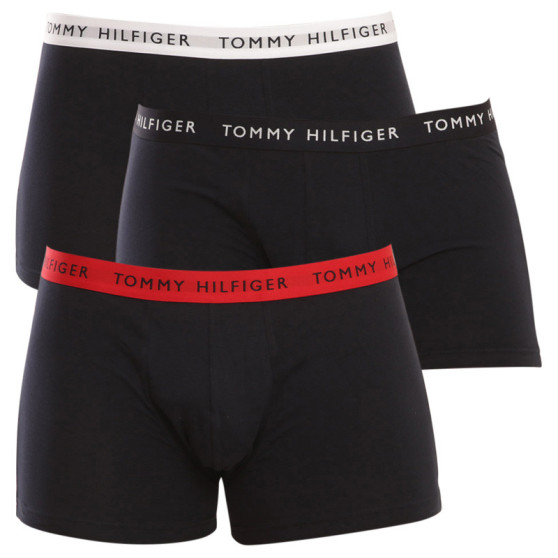 3PACK Tommy Hilfiger miesten bokserit tummansiniset shortsit (UM0UM02324 0SE)