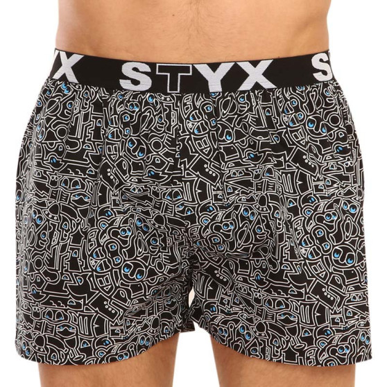 Styx Miesten bokserishortsit taide urheilu kumi doodle (B1256)