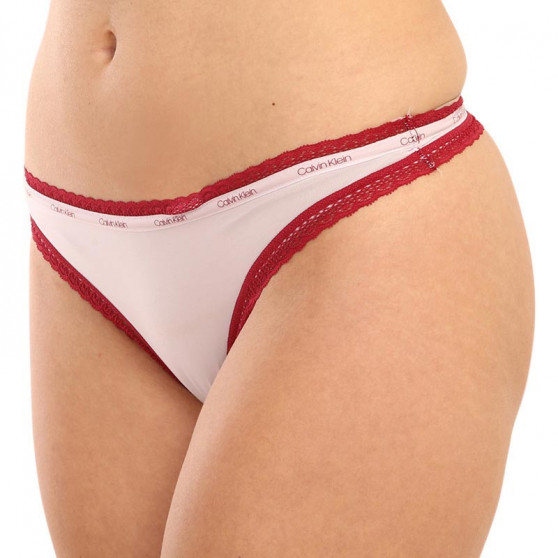 3PACK Calvin Klein naisten stringit moniväriset (QD3802E-W4Z)