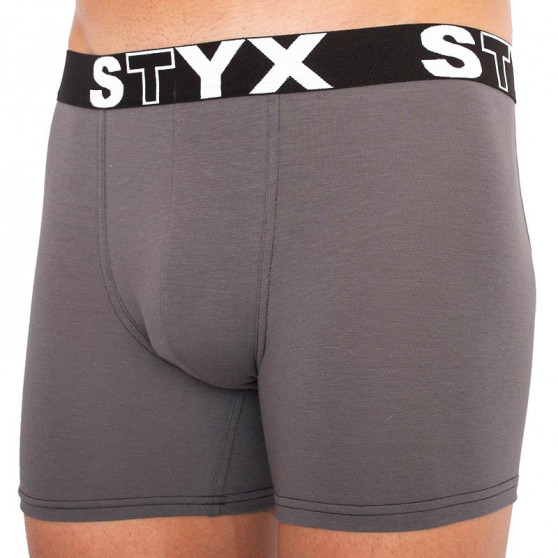 3PACK Styx miesten bokserit shortsit pitkät urheilu elastinen monivärinen (U9626763)