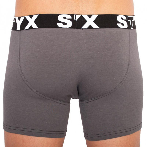 3PACK Styx miesten bokserit shortsit pitkät urheilu elastinen monivärinen (U9626763)