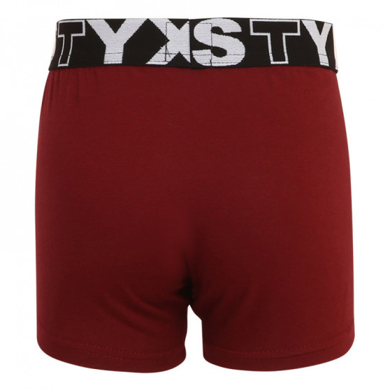 Styx Lasten boxershortsit sport kumia viininpunainen (GJ1060)