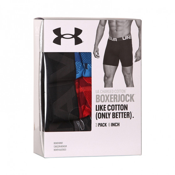 3PACK Under Armour miesten bokserit moniväriset shortsit moniväriset (1363615 011)